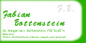 fabian bottenstein business card